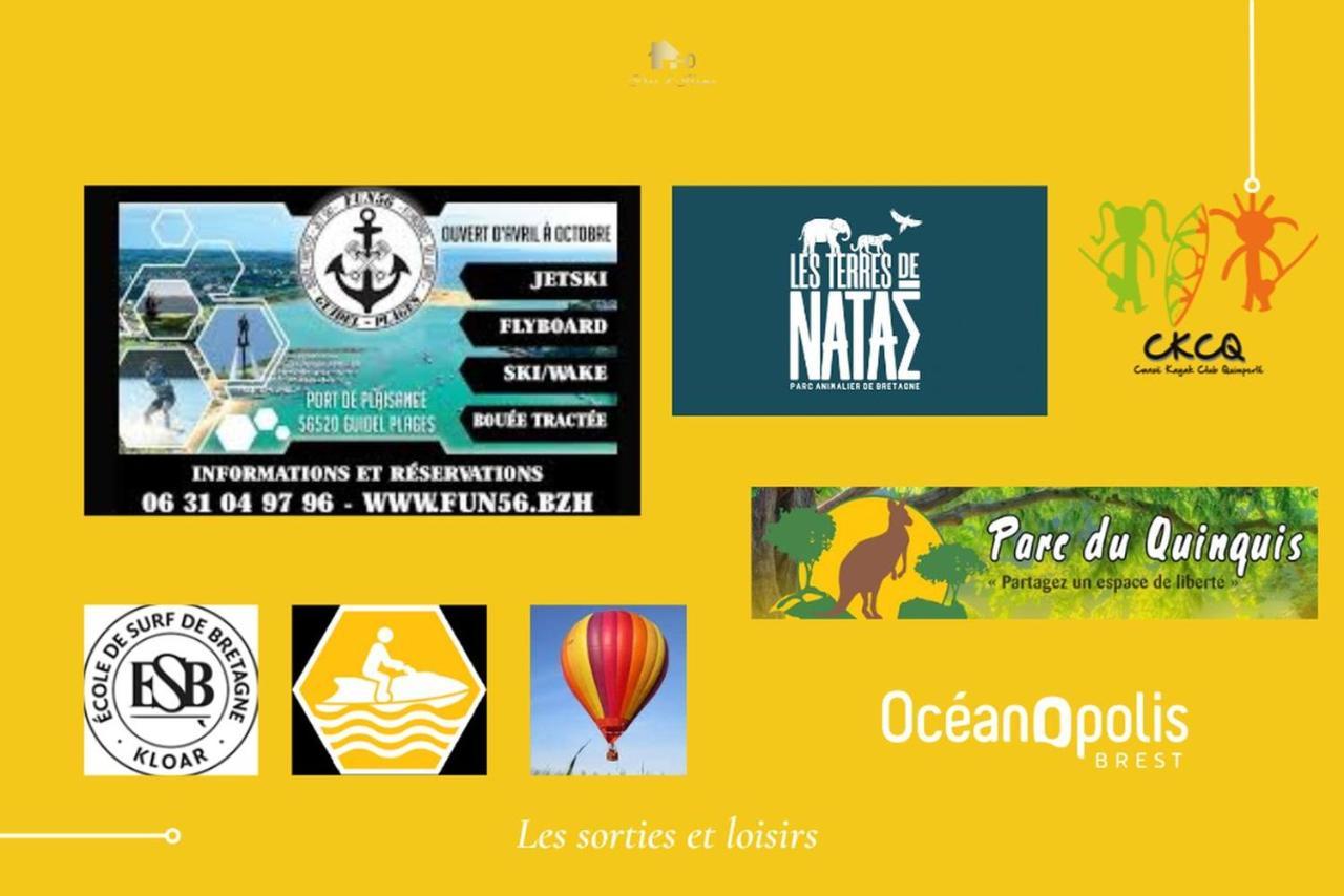 Le Tiguidou, Cosy, Lumineux, 2-6 Pers, Plage 300M Moëlan-sur-Mer エクステリア 写真