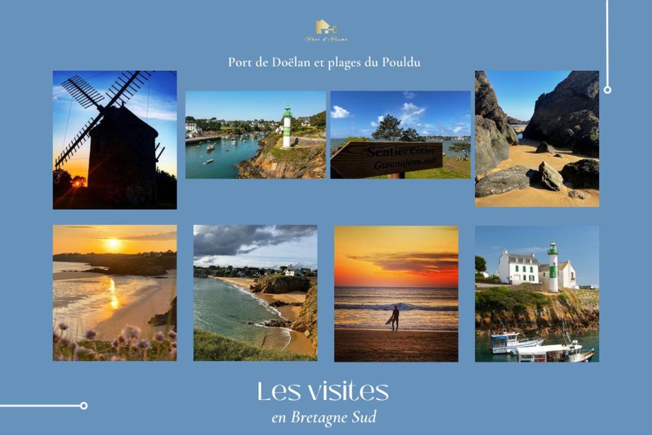Le Tiguidou, Cosy, Lumineux, 2-6 Pers, Plage 300M Moëlan-sur-Mer エクステリア 写真