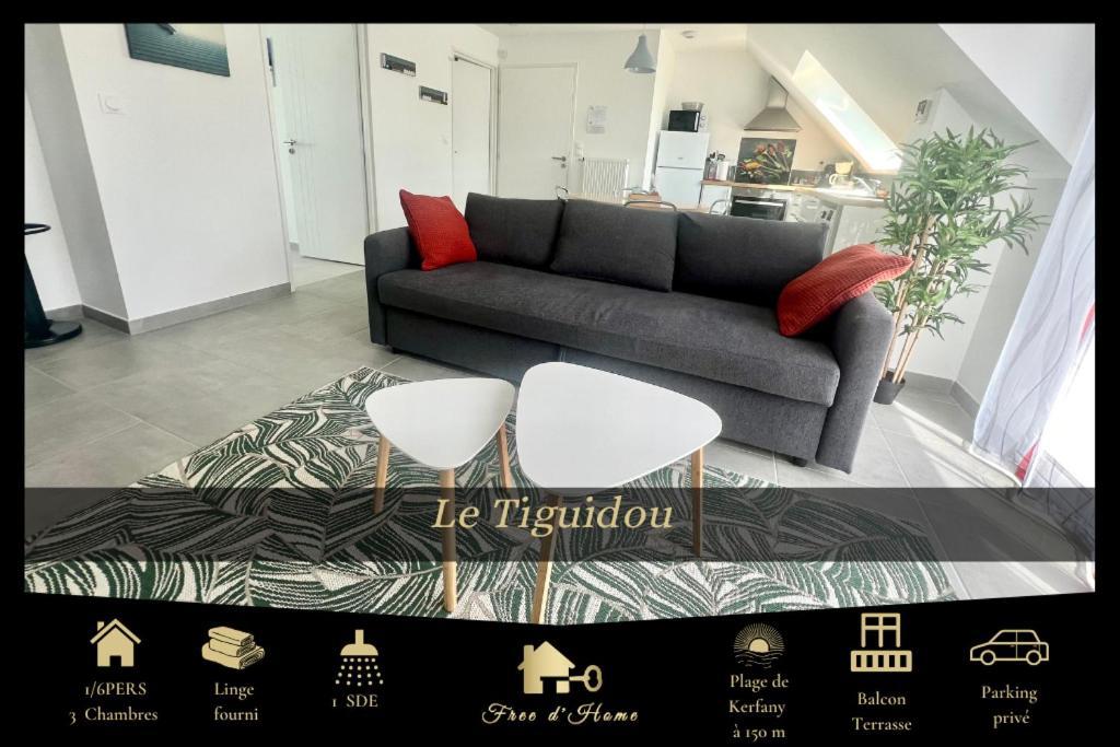 Le Tiguidou, Cosy, Lumineux, 2-6 Pers, Plage 300M Moëlan-sur-Mer エクステリア 写真